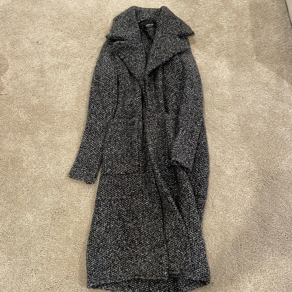 Long knitted sweater jacket size S